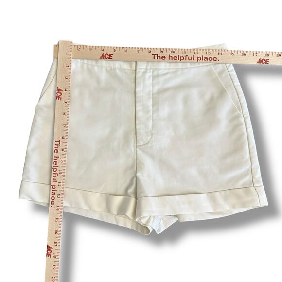 Endless Rose Cream Tailored High Waist Shorts‎ Resort Anthropologie Vibes Medium - Picture 3 of 12